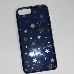 Kate Spade iPhone 6 6s 7 8 Plus Navy Gold Stars